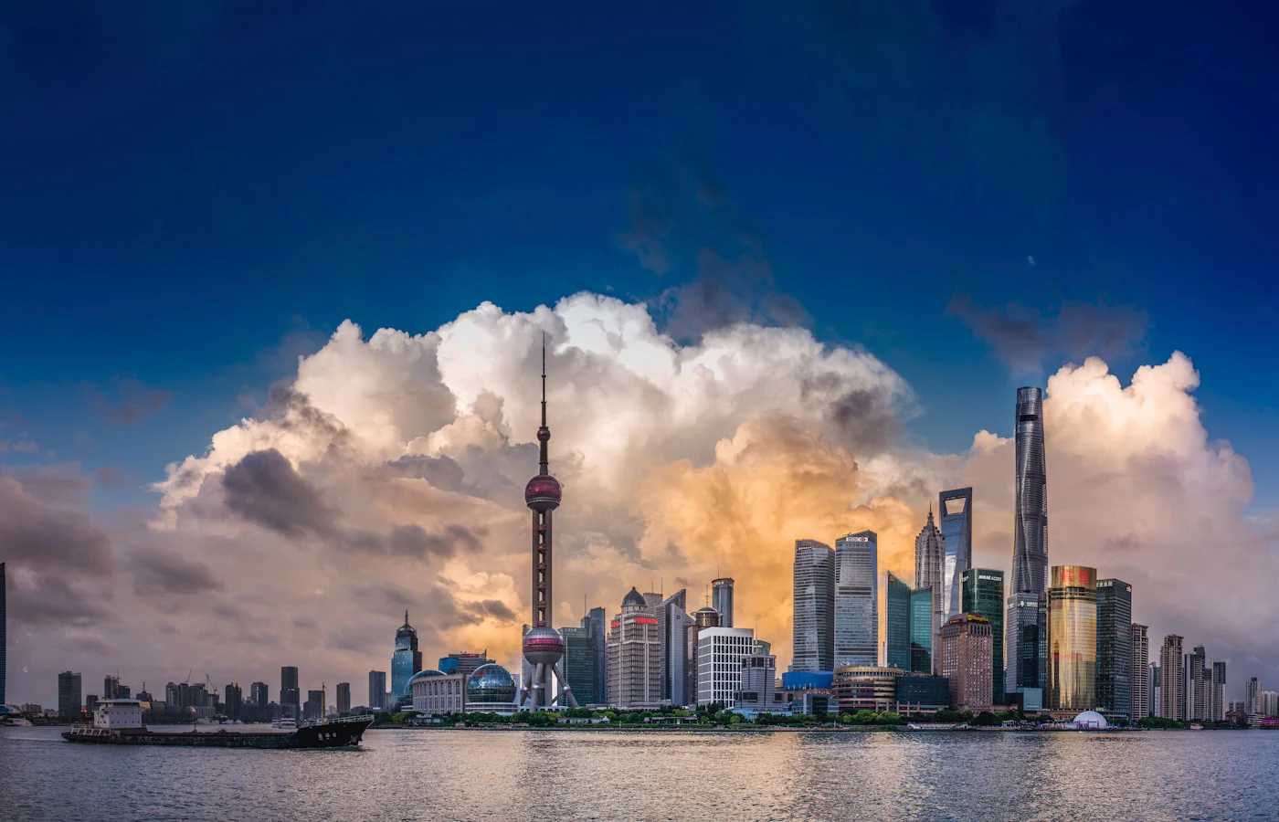 Shanghai skyline across the Huangpu River